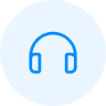 Icon representing <b>24 x 7</b> Customer<br/>service (Call & Chat)